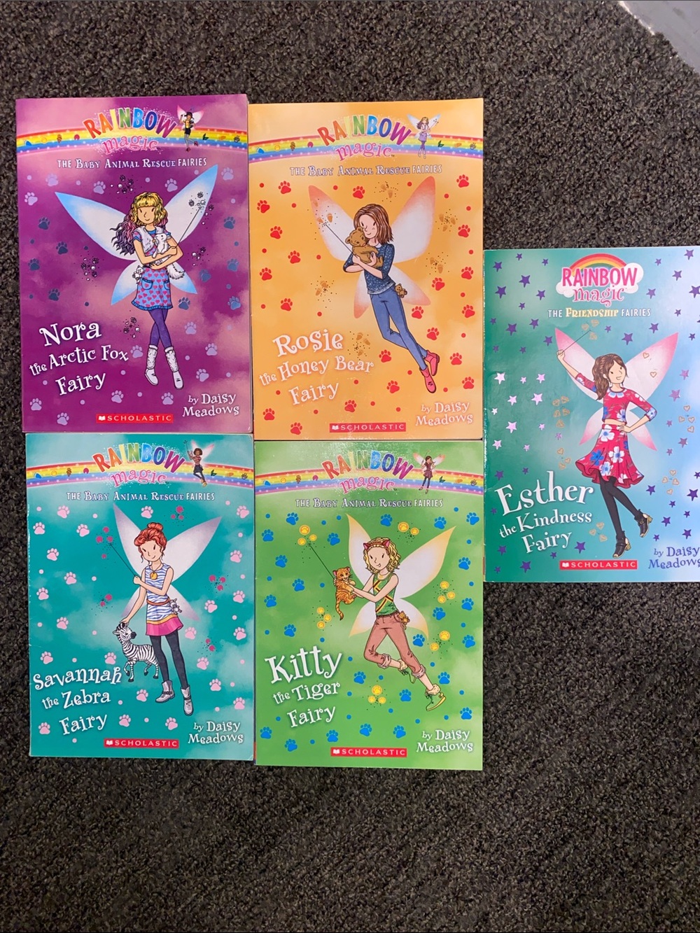 5 Scholastic Rainbow Magic The Baby Animals Rescue Fairies Books Used
